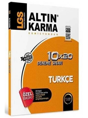 Altın Karma Yayınları LGS 8. Sınıf Türkçe 10x20 Branş Deneme