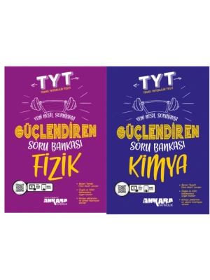 ANKARA YAYINCILIK TYT Fizik - Kimya Güçlendiren Soru Bankası (2 Kitap)