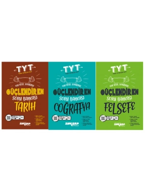 ANKARA YAYINCILIK TYT Tarih - Coğrafya - Felsefe Güçlendiren Soru Bankası (3 Kitap)