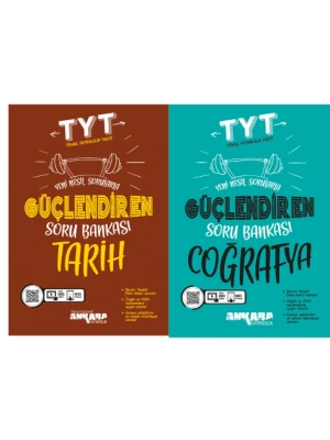 ANKARA YAYINCILIK TYT Tarih - Coğrafya Güçlendiren Soru Bankası (2 Kitap)