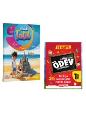 ARTIBİR YAYINLARI 1. Sınıf Pratik Tatil ve Hafta Sonu Ödev Etkinlikleri (2 Kitap)