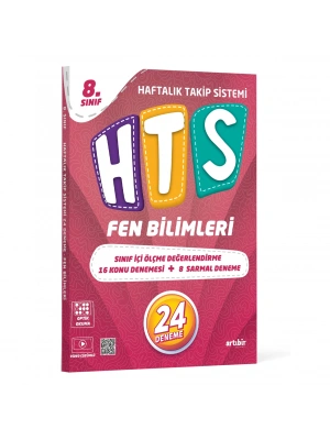 ARTIBİR YAYINLARI 8.SINIF HTS FEN BİLİMLERİ HAFTALIK TAKİP SİSTEMİ 24 DENEME