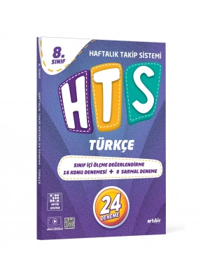 ARTIBİR YAYINLARI 8.SINIF HTS TÜRKÇE HAFTALIK TAKİP SİSTEMİ 24 DENEME