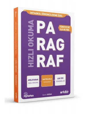 ARTIBİR YAYINLARI Hızlı Okuma Paragraf Soru Bankası Tüm ORTAOKUL Öğrencilerine Özel 5 6 7 8 SINIFLAR MY Hafıza