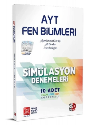 AYT 3D Fen Bilimleri Tamamı Video Çözümlü Simülasyon Denemeler