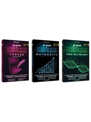 BİLFEN 8. Sınıf Tam Ölçme Türkçe - Matematik - Fen Bilimleri Soru Bankası (3 Kitap)