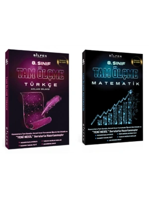 BİLFEN 8. Sınıf Tam Ölçme Türkçe - Matematik Soru Bankası (2 Kitap)