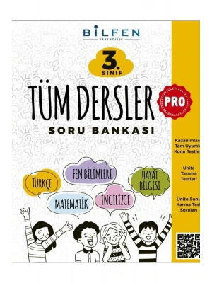 BİLFEN YAYINCILIK 3.SINIF PRO TÜM DERSLER SORU BANKASI