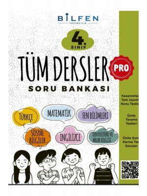 BİLFEN YAYINCILIK 4.SINIF PRO TÜM DERSLER SORU BANKASI