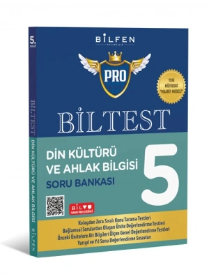 BİLFEN YAYINCILIK 5.SINIF BİLTEST PRO DİN KÜLTÜRÜ VE AHLAK BİLGİSİ SORU BANKASI (YENİ MÜFREDAT)