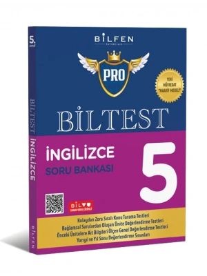 BİLFEN YAYINCILIK 5.SINIF BİLTEST PRO İNGİLİZCE SORU BANKASI (YENİ MÜFREDAT)