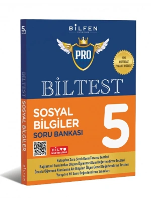 BİLFEN YAYINCILIK 5.SINIF BİLTEST PRO SOSYAL BİLGİLER SORU BANKASI (YENİ MÜFREDAT)