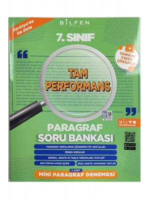 BİLFEN YAYINCILIK 7.SINIF TAM PERFORMANS PARAGRAF SORU BANKASI