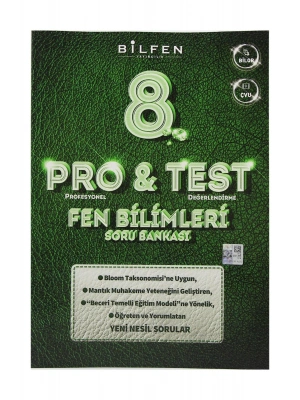 Bilfen Yayıncılık 8. Sınıf Fen Bilimleri Pro Test Soru Bankası