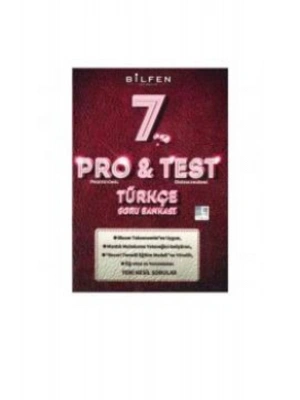 Bilfen Yayınları 7. Sınıf Türkçe Pro & Test Soru Bankası