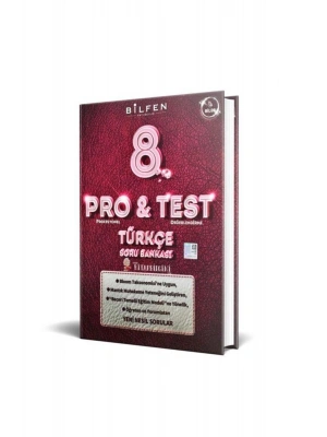 Bilfen Yayınları 8. Sınıf Türkçe Pro & Test Soru Bankası