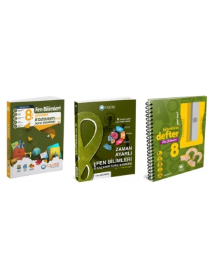 Çanta Yayıncılık 8. Sınıf Fen Bilimleri Kazandıran Defter - Etkinlik Kazanım Soru Bankası ve Zaman Ayarlı Kazanım Soru Bankası (3 Kitap)