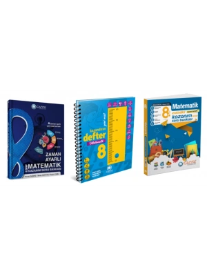 Çanta Yayıncılık 8. Sınıf Matematik Kazandıran Defter - Etkinlik Kazanım Soru Bankası ve Zaman Ayarlı Kazanım Soru Bankası (3 Kitap)