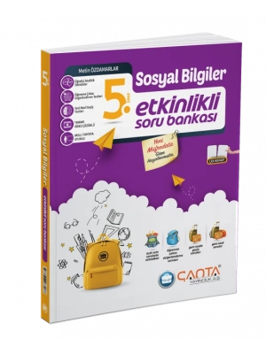 Çanta Yayınları 5.Sınıf Sosyal Bilgiler Etkinlikli Kazanım Soru Bankası