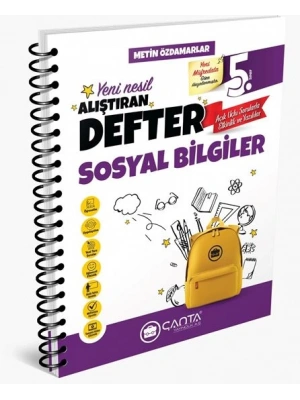 Çanta Yayınları 5.Sınıf Sosyal Bilgiler Okula Yardımcı Alıştıran Defter