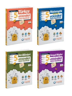 Çanta Yayınları 5. Sınıf Tüm Dersler Etkinlikli Kazanım Sıralı Soru Bankaları (4 Kitap)