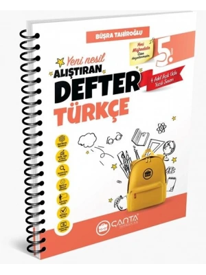 Çanta Yayınları 5.Sınıf Türkçe Okula Yardımcı Alıştıran Defter