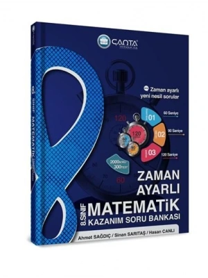 Çanta Yayınları 8.Sınıf Matematik Zaman Ayarlı Kazanım Soru Bankası