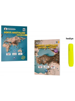 Coğrafyanın Kodları Türkiye ve Dünya Haritaları Çalışma Defteri Seti