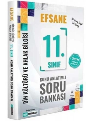 DDY YAYINLARI 11.Sınıf Din Kültürü ve Ahlak Bilgisi Efsane Konu Anlatımlı Soru Bankası