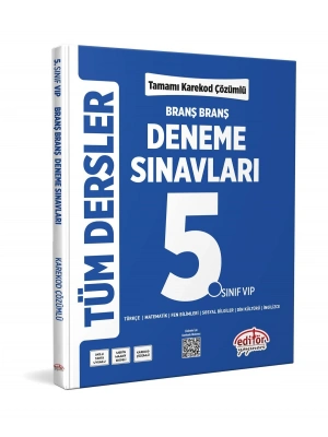 EDİTÖR YAYINLARI 5. Sınıf Tüm Dersler Branş Branş Tamamı Çözümlü Deneme Sınavları