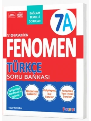 Fenomen Okul Yayınları 7. Sınıf Türkçe A Fenomen Soru Bankası YENİ