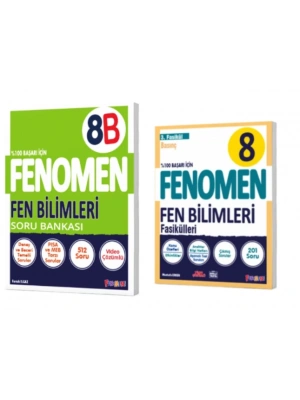 FENOMEN YAYINLARI 8. SINIF Fen Bilimleri B Soru Bankası + Fen Bilimleri 3. Fasikül (Basınç)