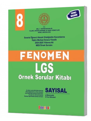 Fenomen Yayınları 8.Sınınf Lgs MEB Sayısal Örnek Sorular