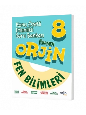 FENOMEN YAYINLARI Orjin 8 Fen Bilimleri Konu Özetli Etkinlikli Soru Bankası