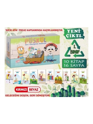 Gizemli Bahçe 1. Sınıf Hikaye Kitabı Set 10 Kitap Püskül Geri Dönüşümü Anlatıyor