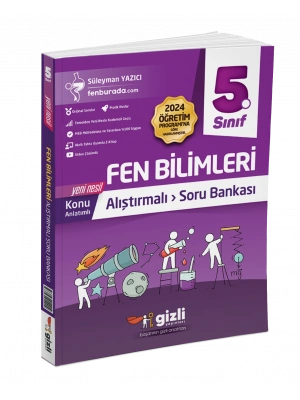 Gizli Yayınları 5. Sınıf Fen Bilimleri Konu Anlatımlı Alıştırmalı Soru Bankası
