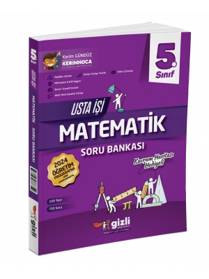 Gizli Yayınları 5. Sınıf Matematik Usta İşi Soru Bankası (Kavram Haritası Hediyeli)
