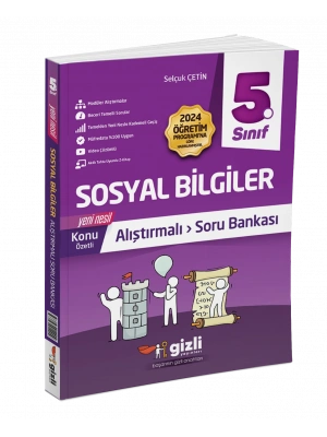 Gizli Yayınları 5. Sınıf Sosyal Bilgiler Konu Anlatımlı Alıştırmalı Soru Bankası