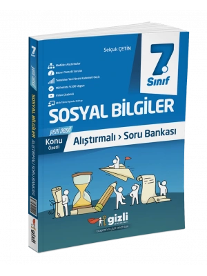 Gizli Yayınları 7. Sınıf Sosyal Bilgiler Konu Anlatımlı Alıştırmalı Soru Bankası