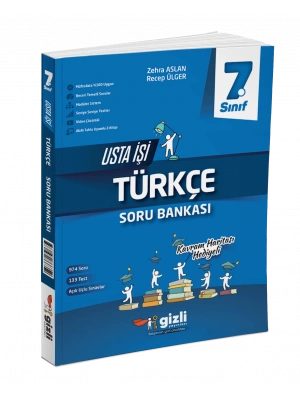Gizli Yayınları 7. Sınıf Türkçe Usta İşi Soru Bankası (Kavram Haritası Hediyeli)