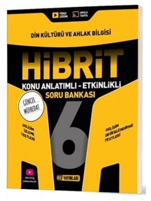 Hız Yayınları 6. Sınıf Din Kültürü ve Ahlak Bilgisi HİBRİT Konu Anlatımlı Etkinlikli Soru Bankası