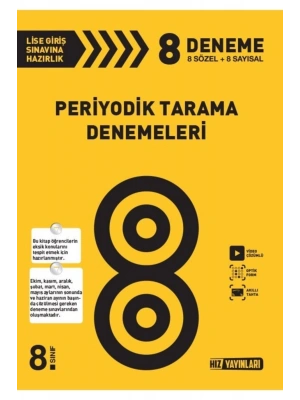 Hız Yayınları 8. Sınıf LGS Periyodik Tarama Denemeleri