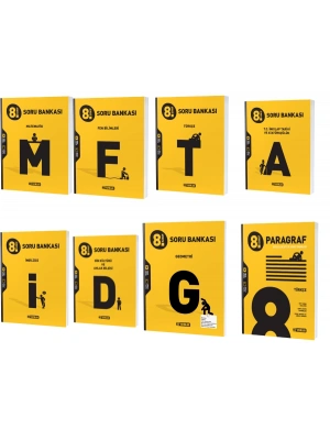 Hız Yayınları 8.Sınıf Tüm Dersler Soru Bankası Seti Yeni