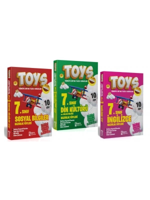 İsem Yayıncılık 7. Sınıf TOYS Sosyal Bilgiler + Din + İngilizce Soru Bankası Seti