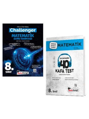 KAFA DENGİ YAYINLARI 8. Sınıf Challenger Matematik Soru Bankası + Matematik Kafa Test