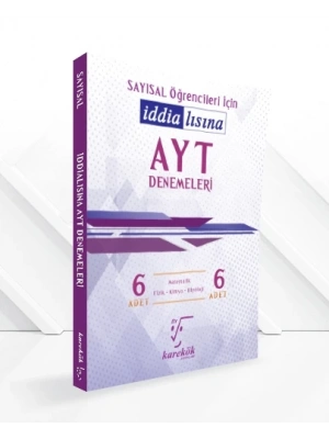 KAREKÖK YAYINLARI İDDİALISINA AYT DENEMELERİ (SAYISAL)