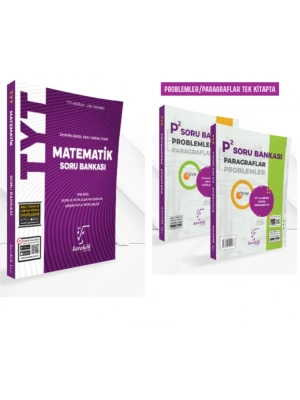 KAREKÖK YAYINLARI TYT MATEMATİK - TYT P² (Problemler ve Paragraf) SORU BANKASI (2 KİTAP)