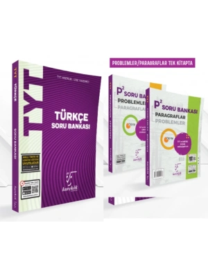 KAREKÖK YAYINLARI TYT TÜRKÇE ve TYT P² (Problemler ve Paragraf) SORU BANKASI (2 KİTAP)