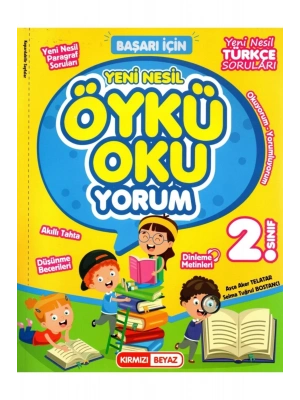 Kırmızı Beyaz 2. Sınıf Yeni Nesil Öykü Oku yorum Türkçe Paragraf Kitabı