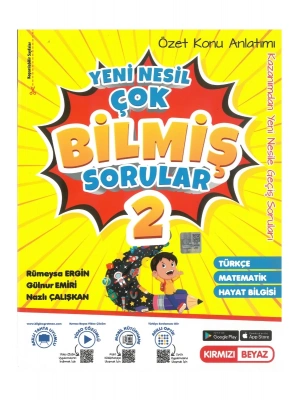 Kırmızı Beyaz 2.Sınıf Konu Özetli Tüm Dersler Çok Bilmiş Sorular Yeni Nesil